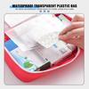 1pc Red First Aid Kit Emergency Survival Bag Handbag Trauma Bag Compact Rescue Tote Bag Portable Medicine Storage Bag