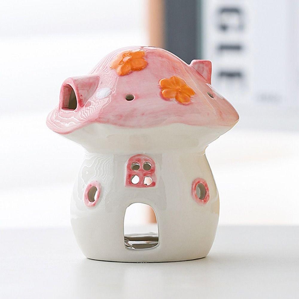 Cute Ceramic Aromatherapy Stove Cartoon Candle Essential Oil Burner  Candlelight Dinner Props