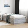 VidaXL Bed Frames with LED Lights, Double Bed with Slat Base, Bedroom Adult Bed, Modern, Sonoma Grey 100x200 3209630