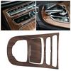 2 szt. Osłona panelu zmiany biegów konsoli dla Mercedes Benz E class W213 16 18 Drewno w kolorze orzechowym