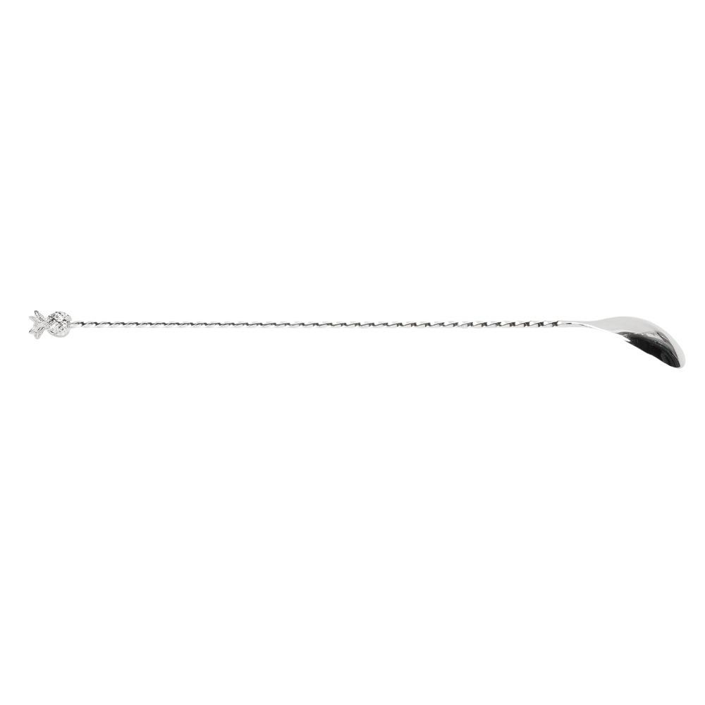 Spiral Pattern Bar Mixing Spoon Stainless Steel Cocktail Shaker Spoon Long Handle Bar Spoon Party серебряный