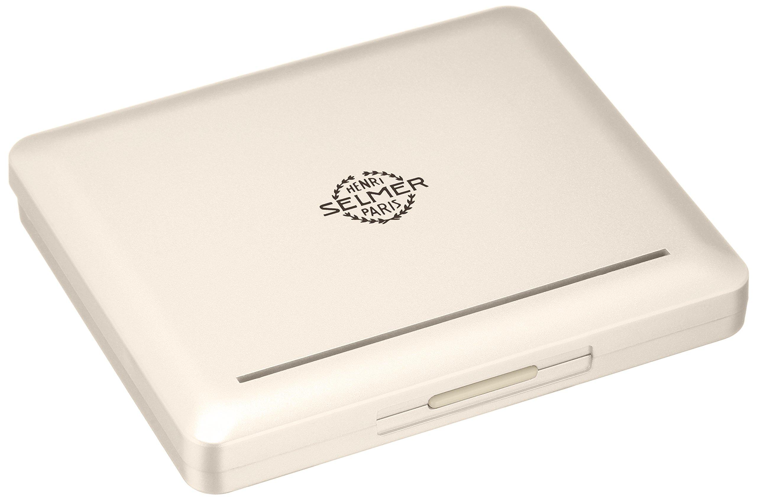 

Пластиковый кейс для тростей Nonaka для альт-саксофона, логотип Selmer, вмещает 10 тростей, жемчужно-белый