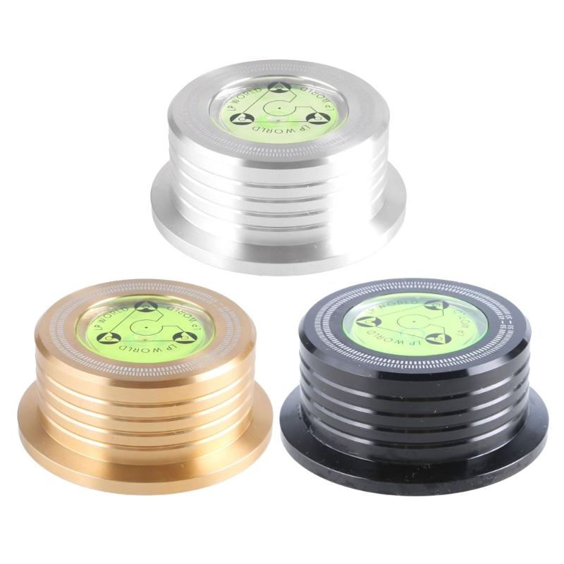 Audiophiles Grade Turntables Disc Stabilizers With Leveling Bubble, 60Hz Vibration Reduction For Vinyls Records