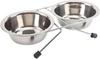 Water Bowl for Dogs and Cats, Stainless Steel Elevated Pet Feeder with Vintage-Style Metal Stand, for Dogs and Cats