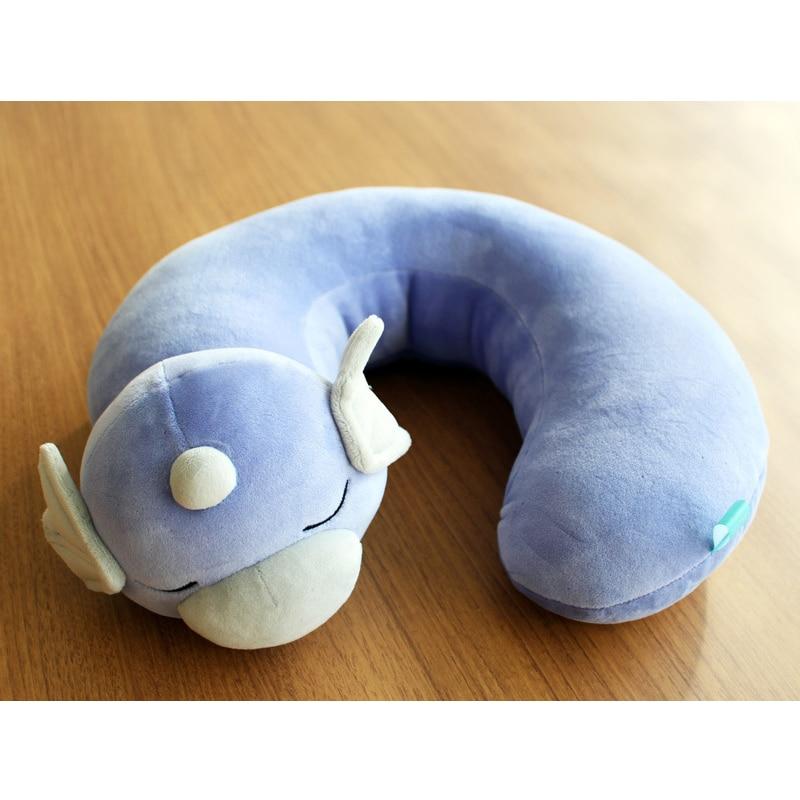Dratini Plush U Neck Pillow Cute Dragon Stuffed Toys Fun Toys Gifts for Kids Children