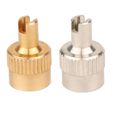 10Pcs Car Motorcycle Tire Valves Caps Tire Valves Stem Caps Copper Slotted Head Stem Cover Road Bike Part Enduring