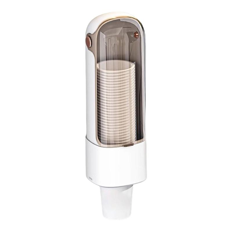 

Convenient Sturdy Cup Dispenser Portable Storage Holder for Office and Travel Daily Large Capacity Daily Use Cups белый