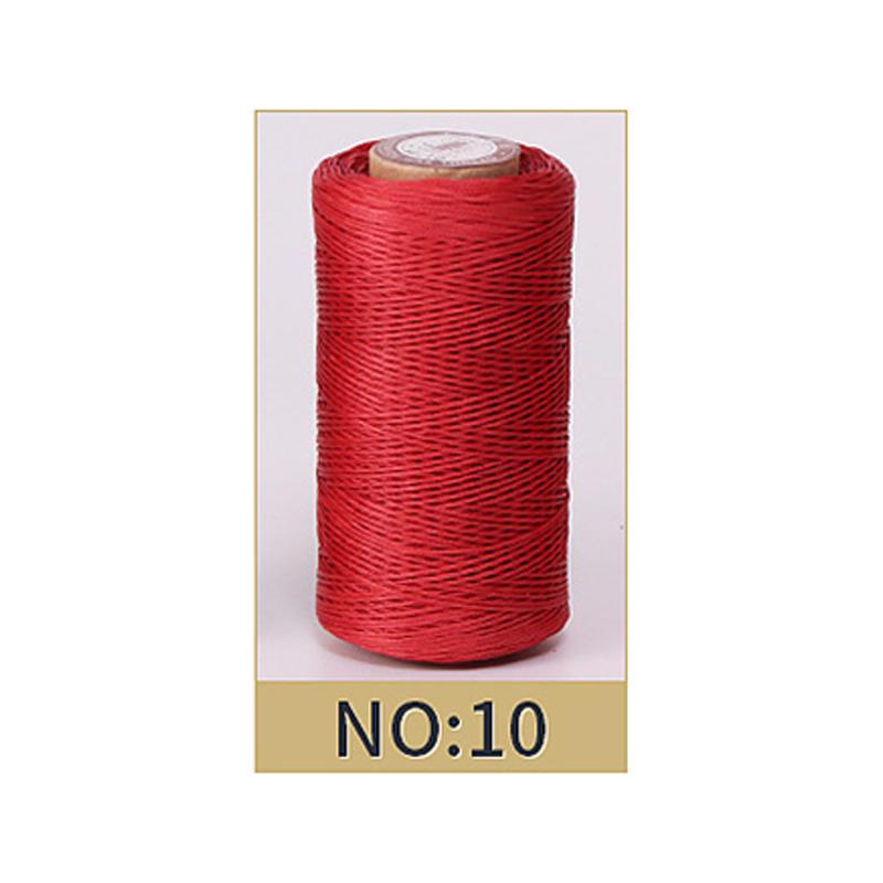 Hilo Encerado de 0,8 mm de Grosor para Cuero, Cordón Encerado para Manualidades DIY, Hilo para Coser a Mano, Hilo Plano Encerado para Coser