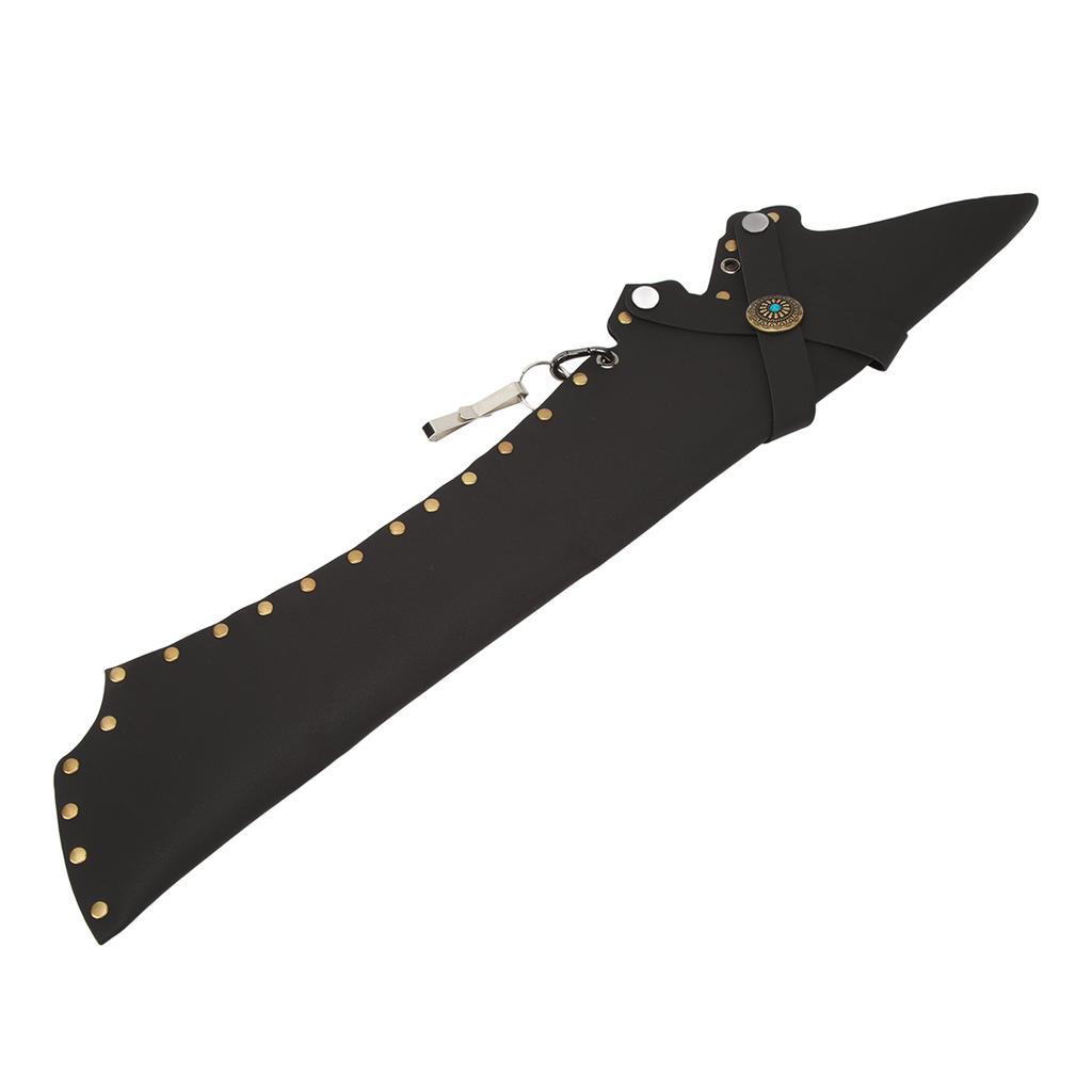 Archery Arrow Quiver Holding 20 Arrows Leather Archery Arrow Holder for Field Practice Black