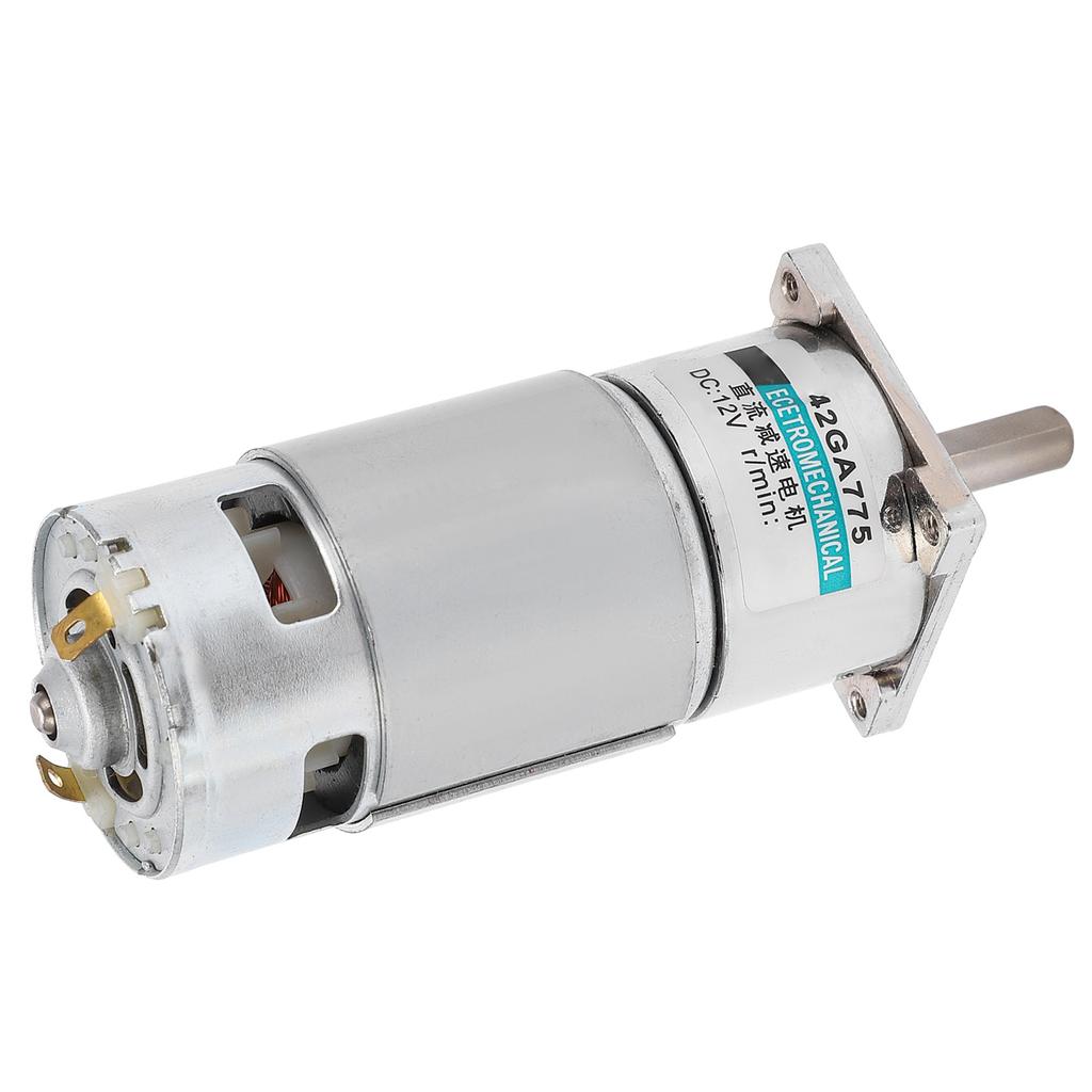 DC Gear Motor Small Low Speed CW CCW Permanent Magnet Bracket Sport Control 12V XD42GA755(200rpm Min )