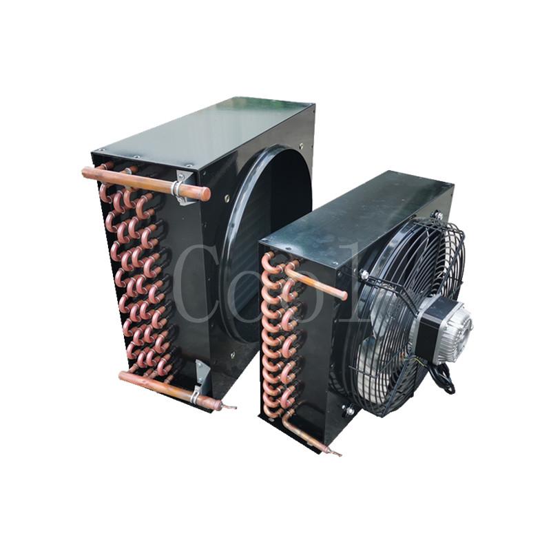 2/8P Condenser 35W Fan Air-cooled Condenser Display Cabinet Small Refrigerator Freezer Cold Storage Copper Tube Evaporator
