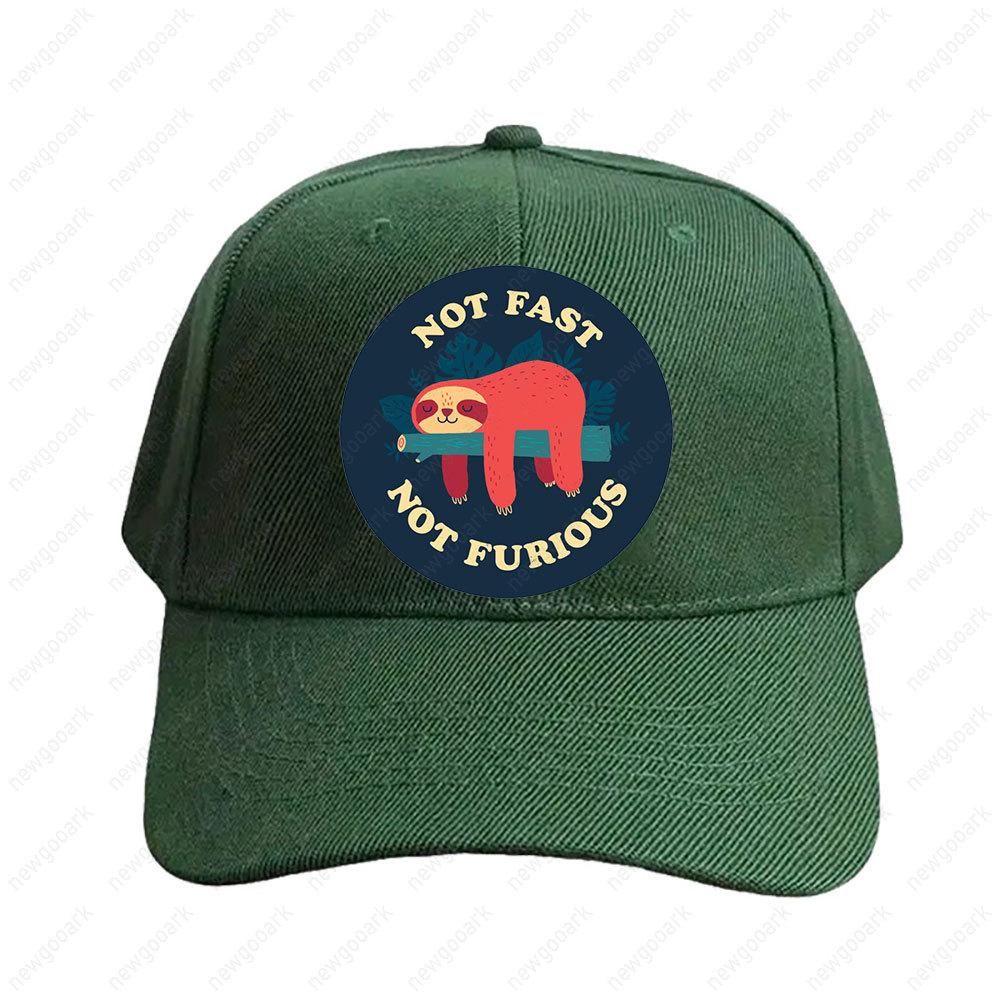 

Funny Sloth Not Fast Not Furious Cap Summer Women Unisex Peaked Hat Fashion Casual Adjustable Printed Baseball Caps Adjustable