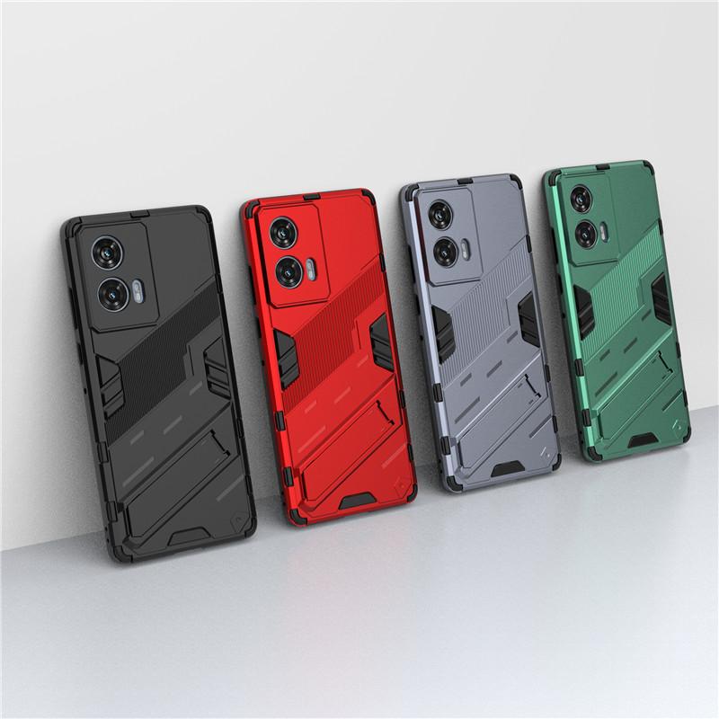For Motorola Edge 50 Fusion Case For Motorola Edge 50 Fusion Cover 6.7 Inch Punk Armor Shockproof Hard Rubber Bracket Bumper