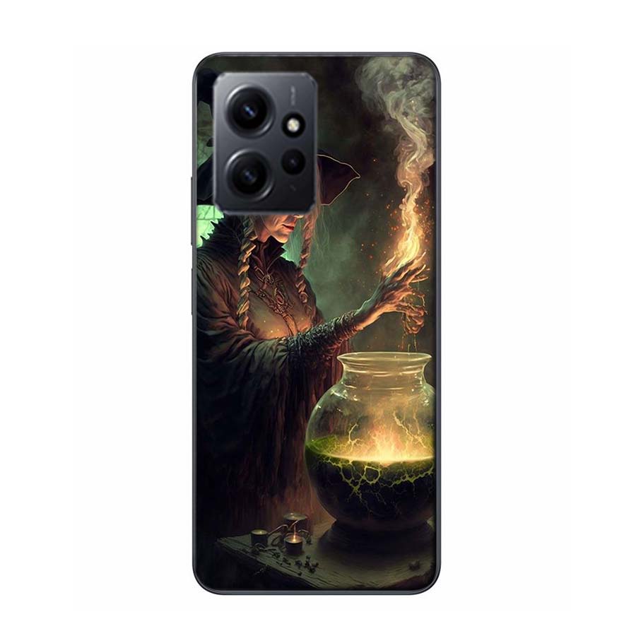 Witch Magic Phone Case For Redmi Note 13 5G 14 Pro Plus Redmi 12 12C 13C 14C 10 10A 10C 9 9C 9T 9A 8 8A K70 Pro TPU Clear Cover