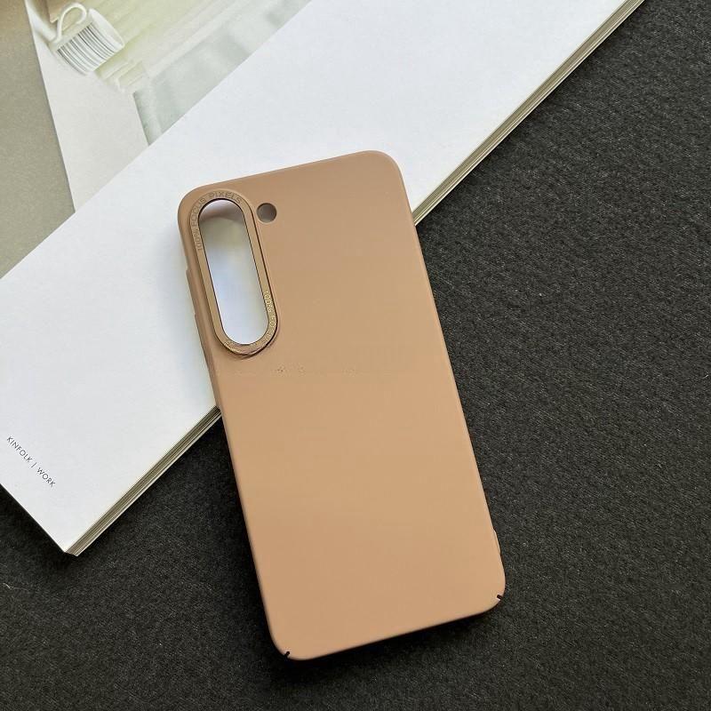 

Чехол для телефона с металлической текстурой для Samsung S23Ultra - матовая защита линз, противоударное полное покрытие для Samsung S23 Ultra/S23 Plus/S23/S22 Ultra/S22 Samsung Galaxy S22 Ultra бежевый