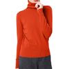 Women's Casual And Fashionable Knitted Pile Collar Solid Color Long Sleeved Top