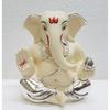 Ceramic Ganesh Idol for Car Dashboard Ganesha Murti Ganpati Idol for Home Decor Puja Lord Ganesh Statue Gift