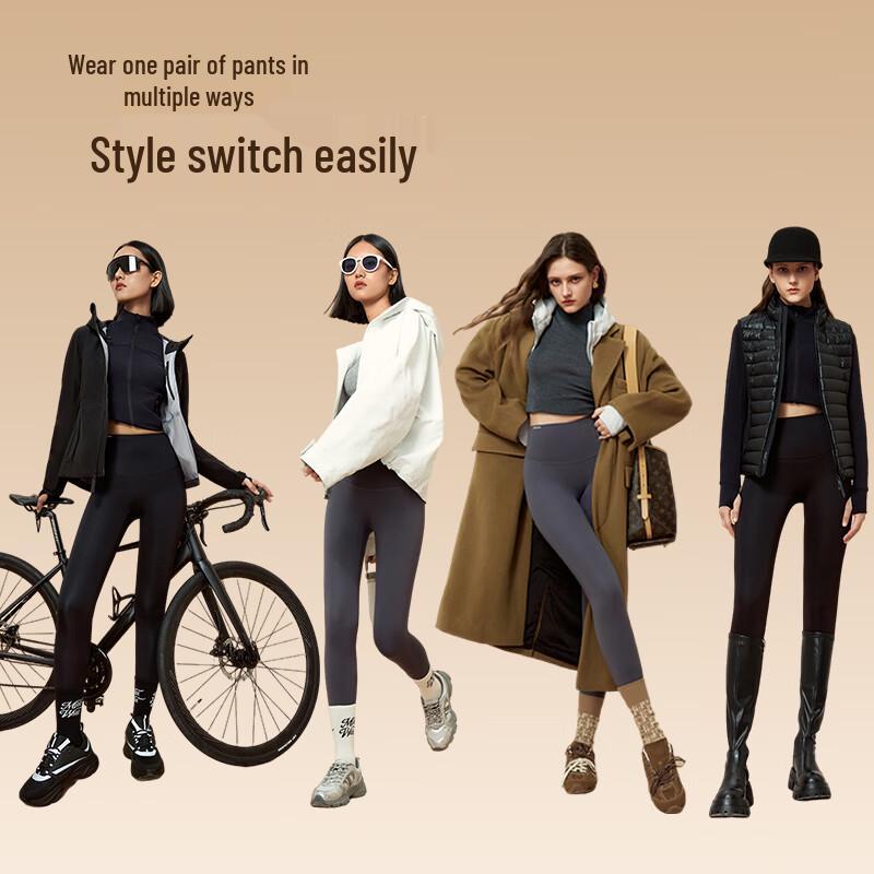 MissWiss Women's Cashmere-Blend Thermal Shark Leggings