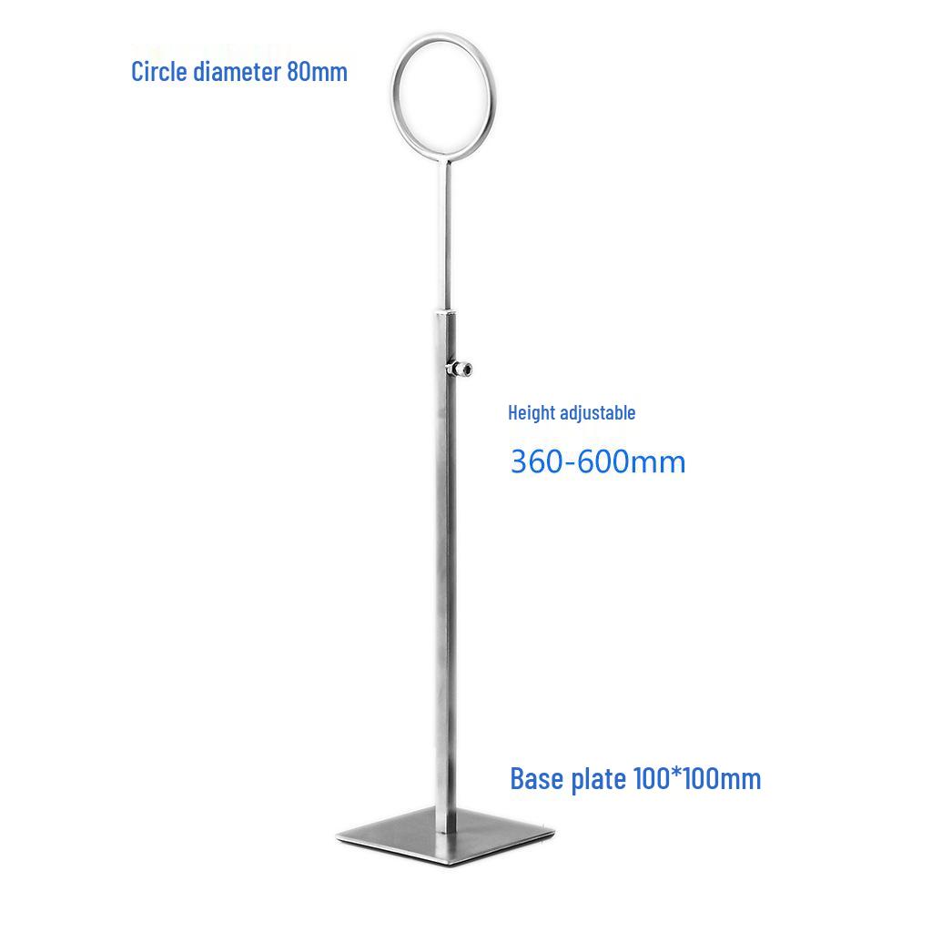 

Height Adjustable Stainless Steel Scarf Display Stand - Detachable and Soft Furnishing-Friendly for Mall Use