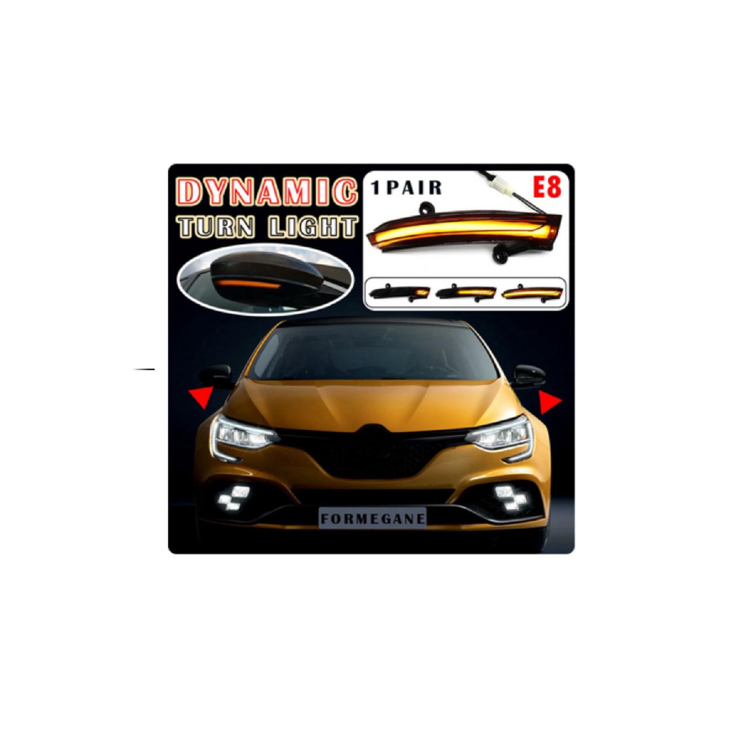 

Renault Megane 4 Clio 6 Talisman Совместимое зеркало заднего вида с раздвижной светодиодной подсветкой, правый левый комплект