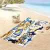 Dog Man Print Beach Towel, Large Soft Quick Dry Towel for Beach Camping Swimming