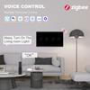 BSEED 1/2/3Gang Zigbee Wall Touch Switches Plus EU Sockets Double Triple Light Switches Tuya Smart Life App Neutral Required