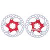 160mm Floating Disc Six Bolts Bicycle Mountain Bike Brake Disc Cycling Accessory(redsilver )