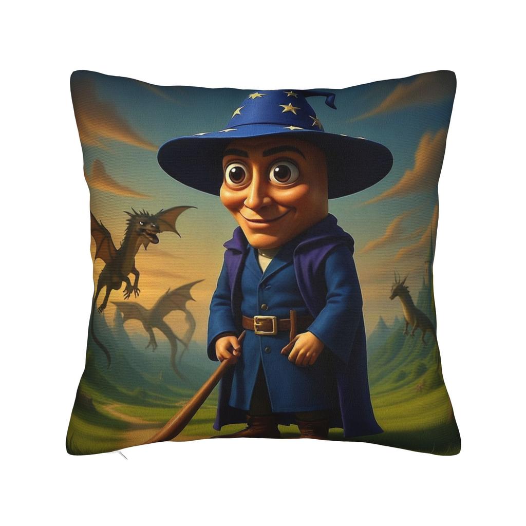 Tung Tung Tung Sahur Pillowcase Printed Cushion Cover Decoration Pillow Case Cover Home Zippered