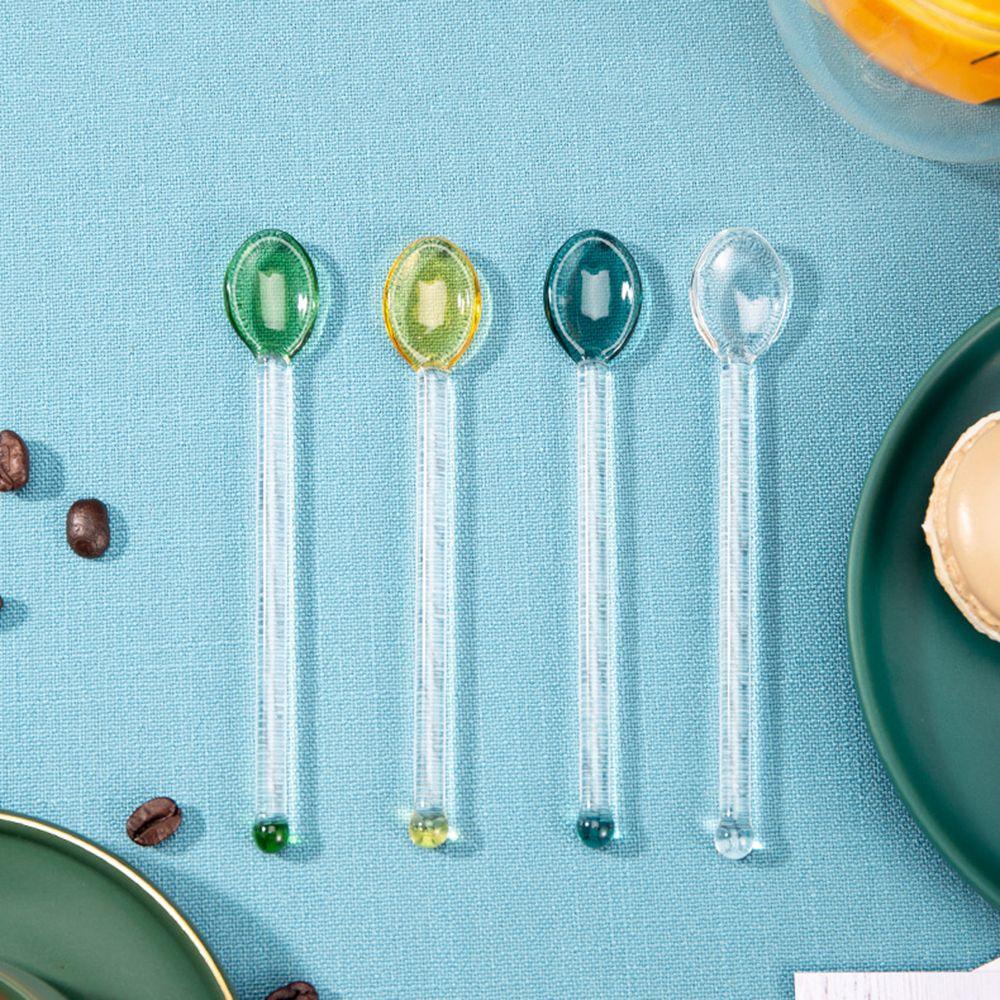 Ice Cream Heat-Resistant Stirring Tool Transparent Coffee Scoop Scoop Stirrer Teaspoon