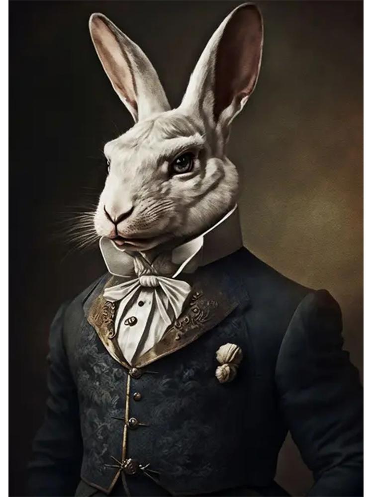 Nowoczesna moda zwierzęca szlachetny rocznik lew tygrys pies niedźwiedź 5DDIY diamentowe malowanie sztuka ścienna obraz dekoracja salonu