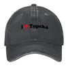 2026 I Love Topeka Baseball Cap Trucker Hat Luxury Man Cap Summer Hat Fashionable Men Women's