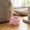 Coffee Cup Artificial Sundae Mug Clicker Dessert Shape Click Toy  Daily Pocket Key Accessory