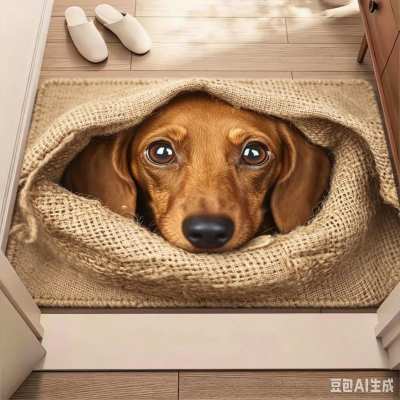 Cute Dachshund Dog Door Mat Anti Slip Sausage Dog Welcome Doormat Floor Rug Kitchen Carpet Living Room Entrance Porch Mats