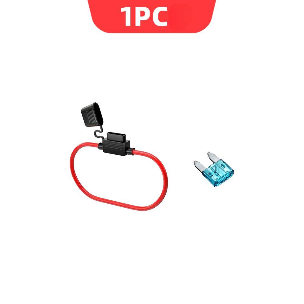 

1/10pcs Car Inline Fuse Holder 18AWG Wiring Harness 15AMP Mini Blade Adapter for 12V Wire Cutoff Switch Socket Damp Proof Splash