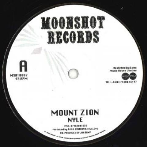 

10inch Record NYLE - Mount Zion / Babaroots MSR1007 Moonshot Record 2019 UK Reggae, Ska & Dub