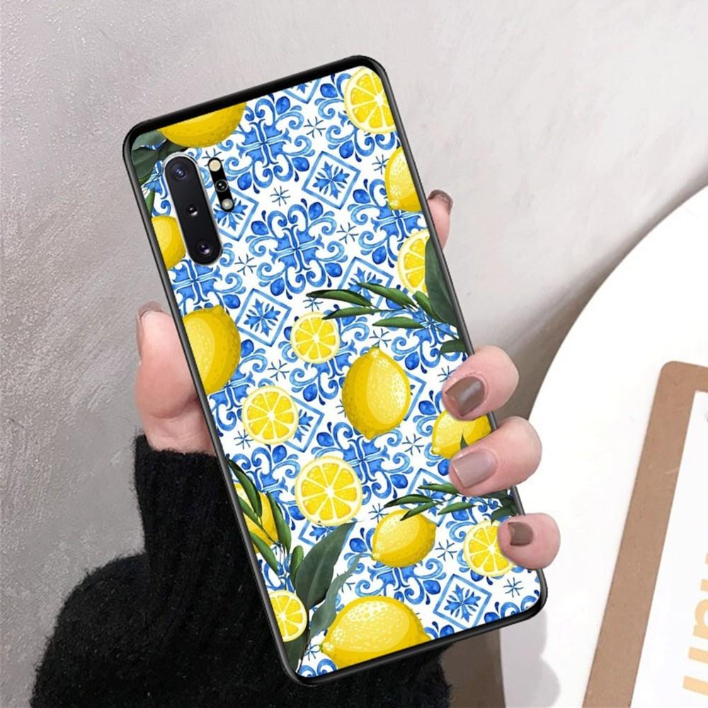 Fruit Lemon Phone Case For Samsung Note 8 9 10 20 Pro Plus Lite M 10 11 20 30 21 31 51 A 21 22 42 02 03