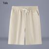 Yalu Men's Linen Blend Casual Shorts