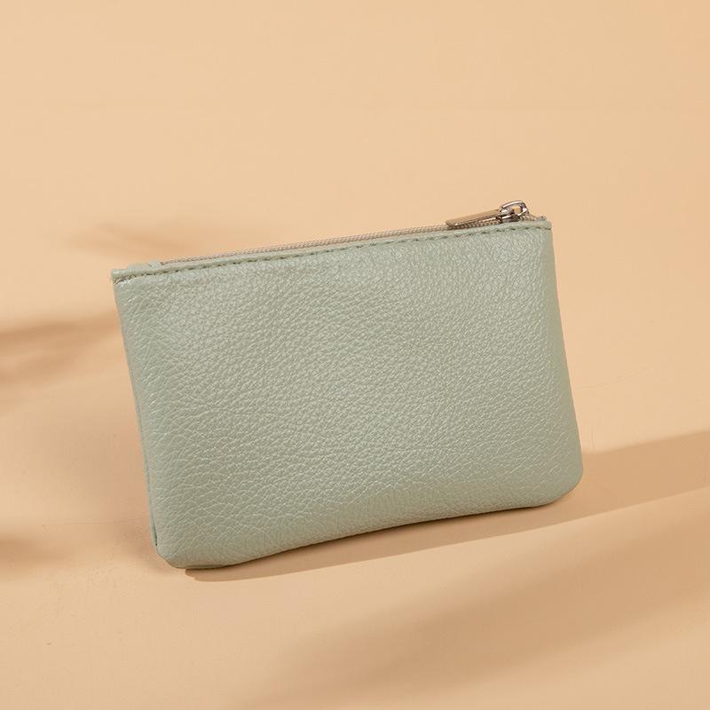Fashion Women Wallet Zipper Card Purse Key Storage Bag Short Wallet Female Soft Leather Coin Purse Holder Slim Small Money Bag