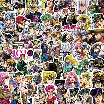 JOJO's Bizarre Adventure Stickers: Stardust Crusaders, Diamond Is Unbreakable, Steel Ball Run Anime Journal DIY Merchandise