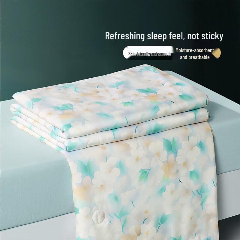 FUANNA Antibacterial Tussah Silk Summer Quilt