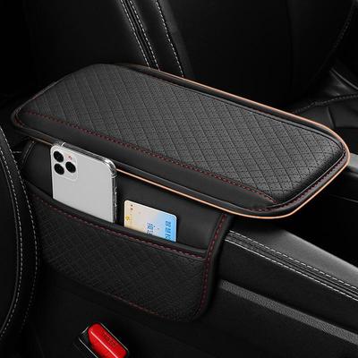 Car Armrest Cover Height Pad With Side Storage Bags Automotive Armrest Arm Support Cushion Protective Pad for Car Interior