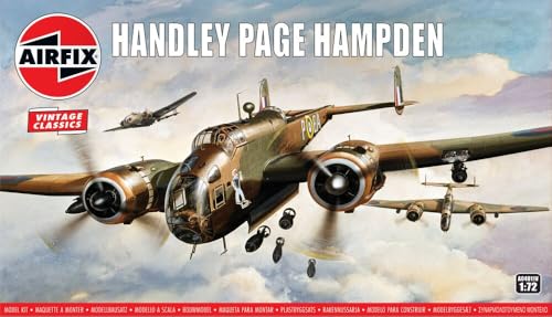 

Airfix Масштаб 1/72 Серия Vintage Classic Британский Handley Page Hampden Пластиковая модель X-4011V