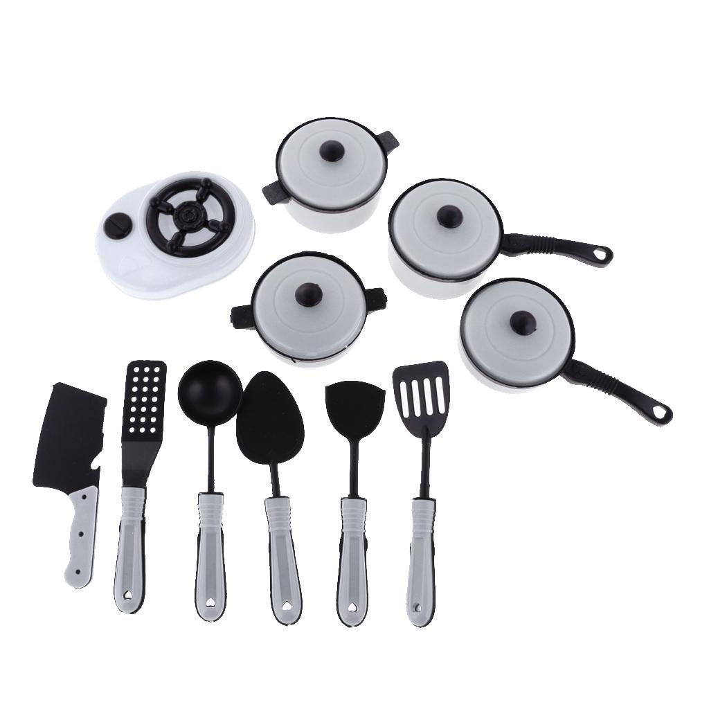 1 Sets Pots and Pans Kitchen Cookware Set for Children Play House Toys Simulation Utensils