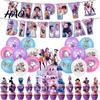 Easy Party Decor K-POP Witch Squad Birthday Kit Themed Banner Balloons And Demon Movie Hunters Signsfor Music Dance Theme Celebration Fan Meetings