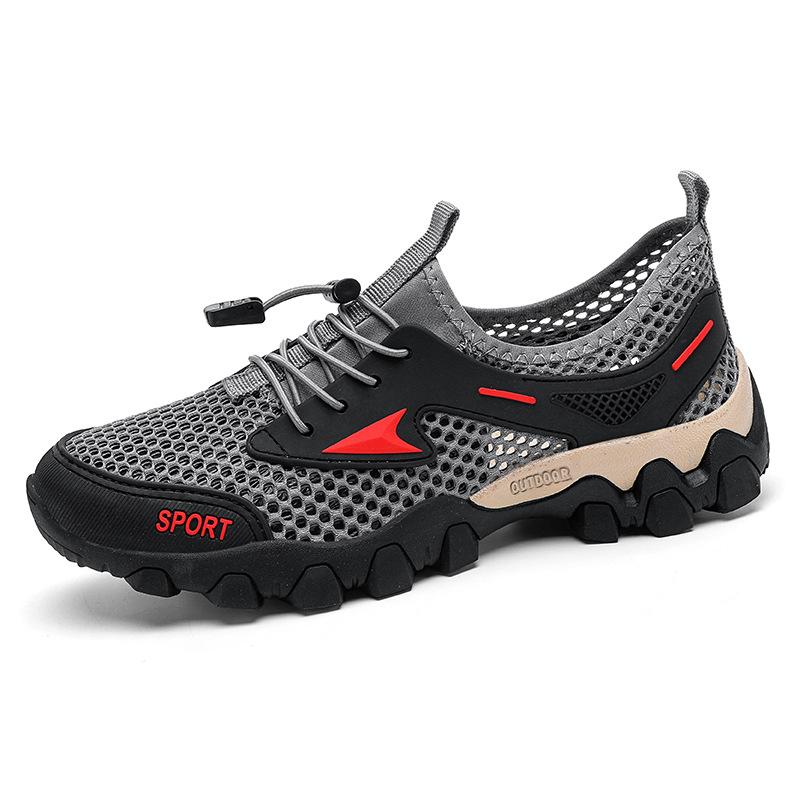 

Сетчатая обувь лето новая альпинизм вейдинг уличный поход сетка легкая и быстросохнущая дышащая сетка тонкая мужская обувь 46