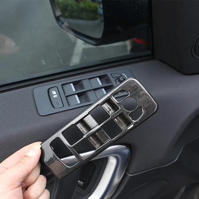 Car Window Lift Button Frame Trim Fit For Land Rover Discovery Sport 2015-2018 Auto Interior Accessories