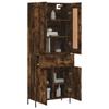 VidaXL Buffet haut Chêne fumé 69,5x34x180 cm Bois d'ingénierie 3199886