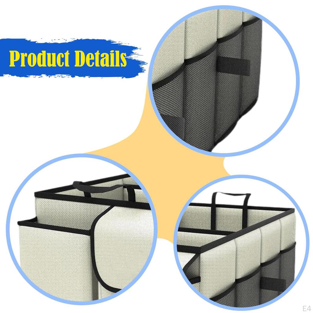 Car Trunk Organizer Boot Organiser Multi Compartments Gifts Sturdy Storage Accessories