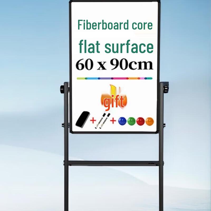 Deli 7881 Reversible Magnetic Whiteboard with Mobile H-Stand