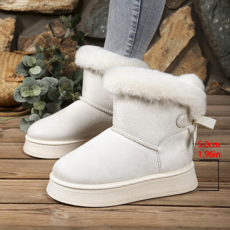 Women's Boots, Woolen Snow Boots, Thick-soled, Versatile Cotton Shoes